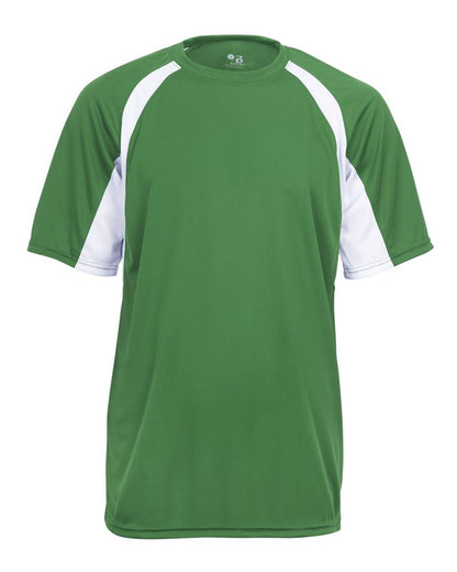 Badger Men's B-Core Hook T-Shirt 4144 #color_Kelly/ White