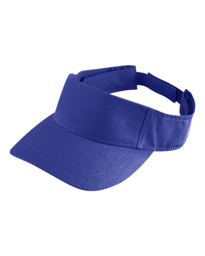 Augusta Sportswear Sport Twill Visor 6225 #color_Purple