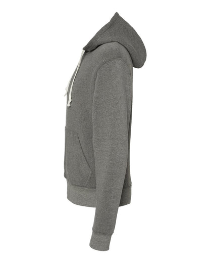 J. America Men's Triblend Full-Zip Hooded Sweatshirt 8872 #color_Smoke Triblend