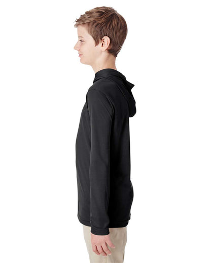 Team 365 Youth Zone Performance Hooded T-Shirt TT41Y #colormdl_Black