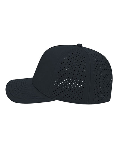 CAP AMERICA Premium Water-Resistant Perforated Cap i8540 #color_Black