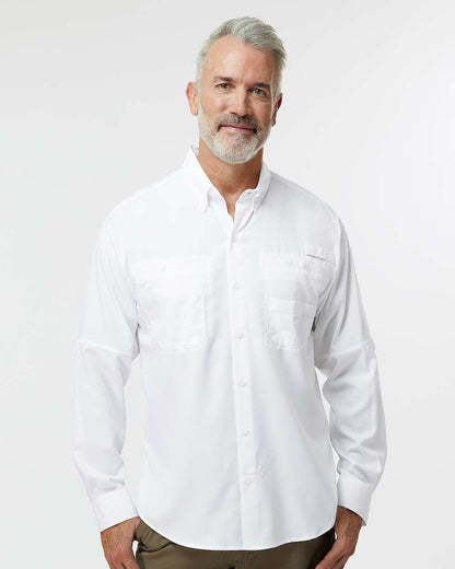 Paragon Men's Kitty Hawk Performance Fishing Shirt 702 #colormdl_White