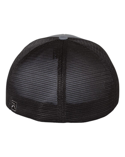 Richardson Pulse Sportmesh R-Flex Cap 172 #color_Charcoal/ Black Split