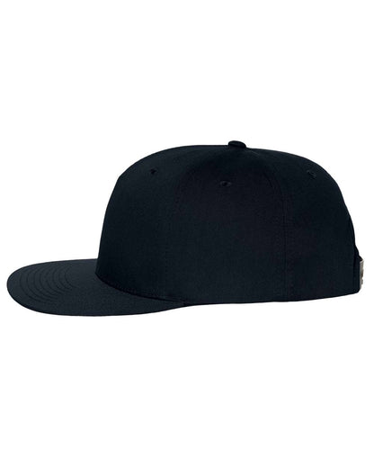Richardson Pinch Front Structured Snapback Trucker Cap 255 #color_Black