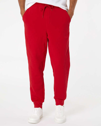 Independent Trading Co. Midweight Fleece Pants IND20PNT #colormdl_Red