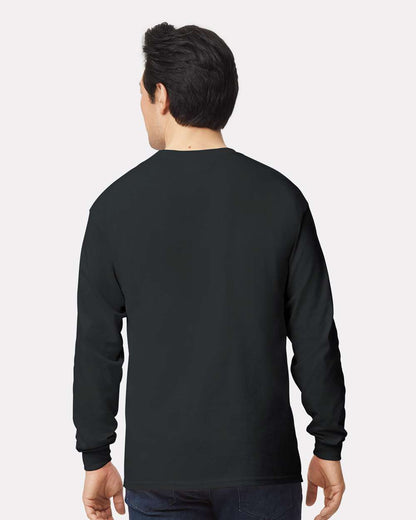 Gildan Unisex Ultra Cotton® Long Sleeve T-Shirt 2400 #colormdl_Black