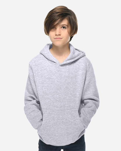 Lane Seven Youth Premium Pullover Hooded Sweatshirt LS1401Y #colormdl_Heather Grey