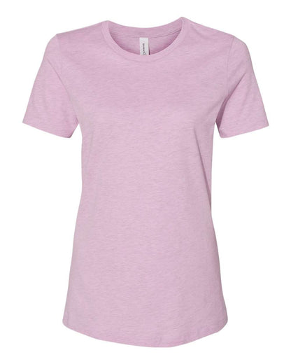 BELLA + CANVAS Women’s Relaxed Fit Heather CVC Tee 6400CVC #color_Heather Prism Lilac