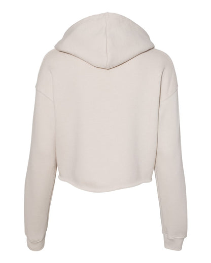 BELLA + CANVAS Women's Crop Fleece Hoodie Sweatshirt 7502 #color_Heather Dust
