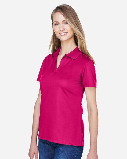Devon & Jones Women's CrownLux Performance® Plaited Polo DG20W #colormdl_Crown Raspberry