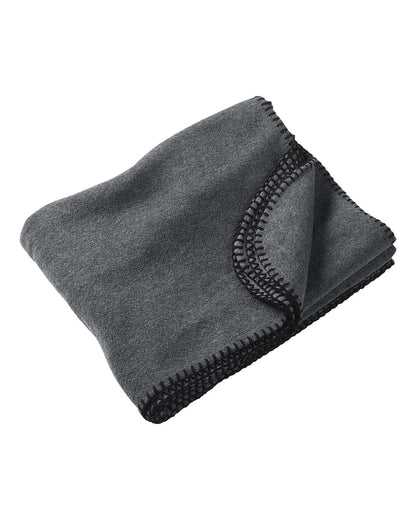 Harriton Fleece Blanket M999 #color_Charcoal