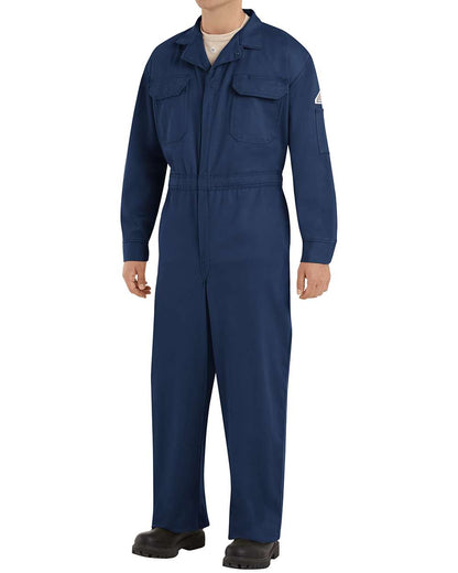 Bulwark Men's Tall Flame Resistant Coverall CED2T #colormdl_Navy