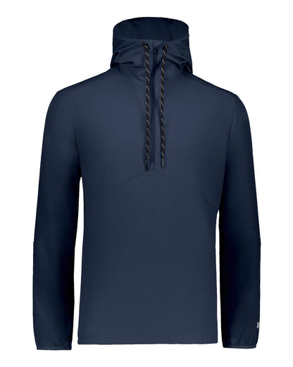 Russell Athletic Unisex Legend Hooded Quarter-Zip Pullover R20DSM #color_Navy