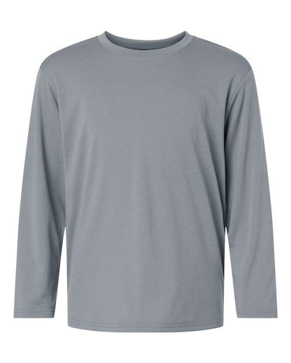 AllPro Youth Pro-Lock Performance Long Sleeve T-Shirt 48400Y #color_Heather Steel