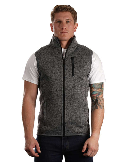 Burnside Sweater Knit Vest 3910 #color_Heather Charcoal