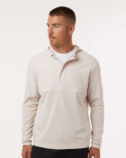 Adidas Men's Half-Zip Hooded Anorak A607 #colormdl_Alumina