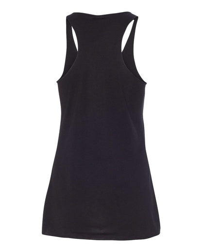 BELLA + CANVAS Women's Triblend Racerback Tank 8430 #color_Solid Black Triblend