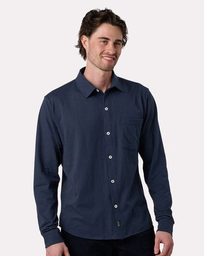 Recover Men's Eco Button Down Shirt EC650 #colormdl_Navy