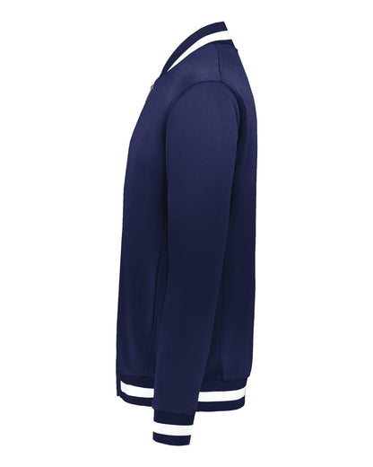 Holloway Youth V-Street Full-Zip Jacket 223647 #color_Navy/ White