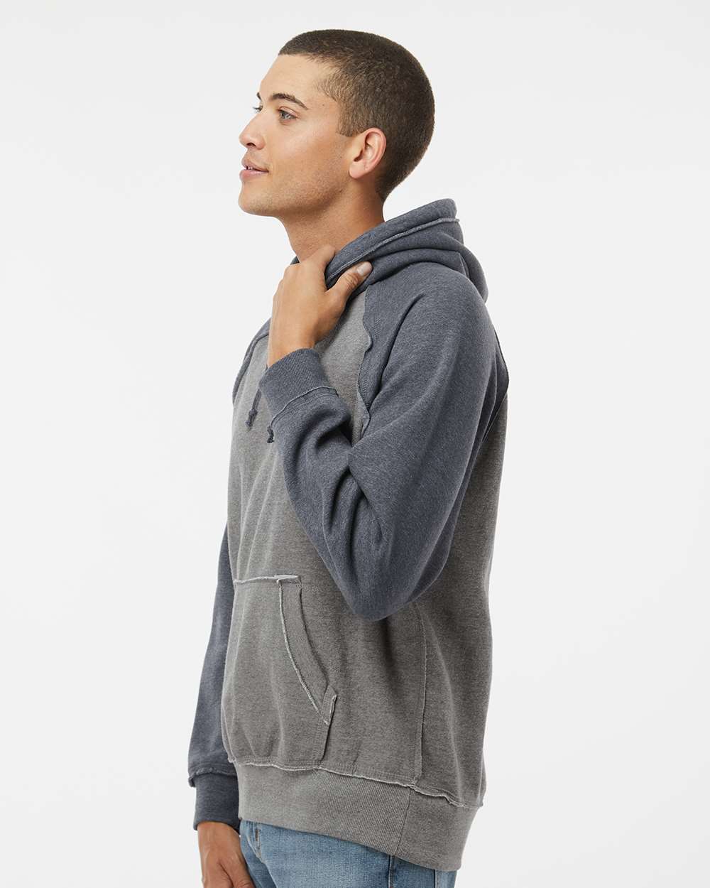 #colormdl_Smoke Heather/ Vintage Navy Heather