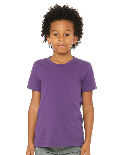 BELLA + CANVAS Youth Jersey Tee 3001Y #colormdl_Royal Purple