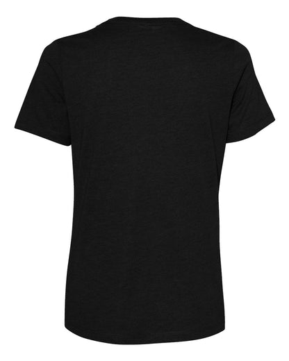 BELLA + CANVAS Women’s Relaxed Fit Heather CVC Tee 6400CVC #color_Solid Black Blend