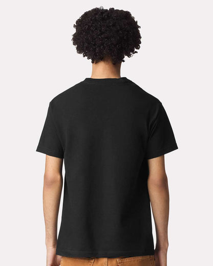 American Apparel Unisex Garment-Dyed Heavyweight Cotton Tee 1301GD #colormdl_True Black