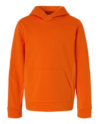 Team 365 Youth Squad Hooded Tech Fleece Pullover TT400Y #color_Sport Orange
