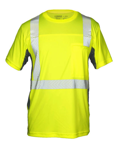 Kishigo Unisex Premium Black Series® Cool Touch Class 2 T-Shirt 9173 #color_Lime