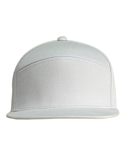 Big Accessories Hybrid Flat Bill Cap BA709 #color_White