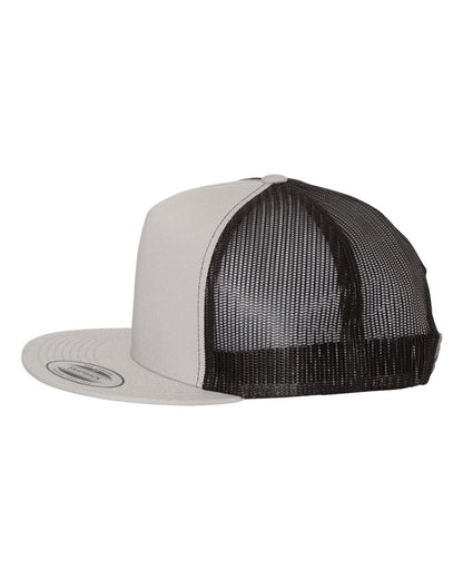 YP Classics Five-Panel Classic Trucker Cap 6006 #color_Silver/ Black