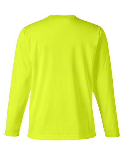 Harriton Unisex Charge Snag and Soil Protect Long Sleeve T-Shirt M118L #color_Safety Yellow