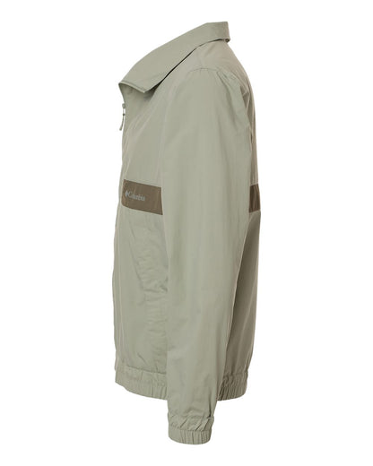 Columbia Men's Spire Valley™ Windbreaker 212106 #color_Safari/ Stone Green