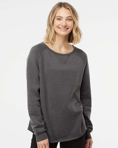 Independent Trading Co. Women's California Wave Wash Crewneck Sweatshirt PRM2000 #colormdl_Shadow