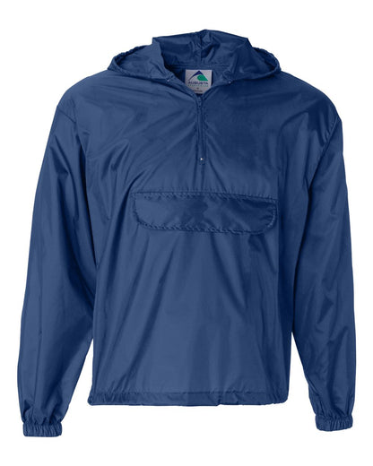 Augusta Sportswear Packable Half-Zip Hooded Pullover Jacket 3130 #color_Royal