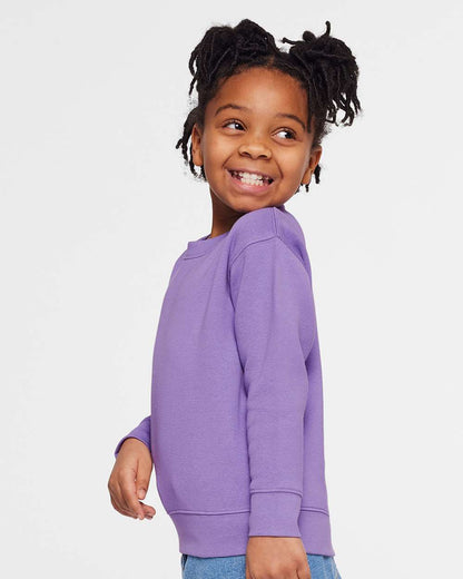 Rabbit Skins Toddler Fleece Crewneck Sweatshirt 3317 #colormdl_Lavender
