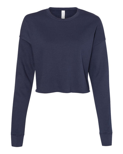 BELLA + CANVAS Women's Crop Crew Fleece 7503 #color_Navy