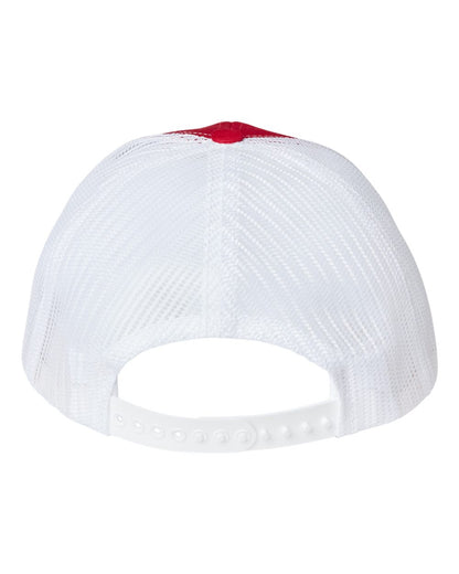 Classic Caps USA-Made Trucker Cap USA100 #color_Red/ White