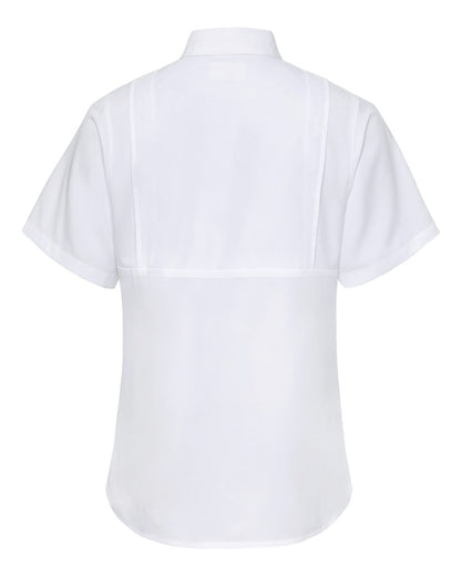 Paragon Women's Hatteras Performance Short Sleeve Fishing Shirt 704 #color_White