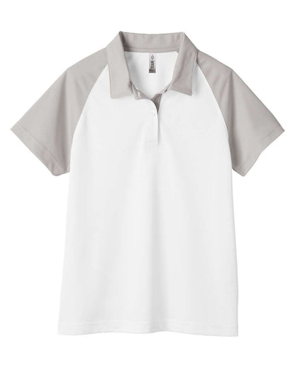 Team 365 Women's Command Snag-Protection Colorblock Polo TT21CW #color_White/ Sport Silver