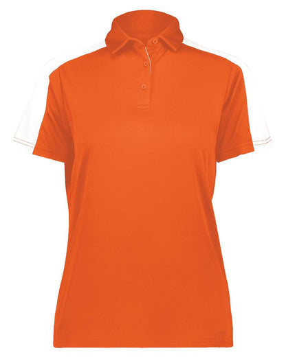 Augusta Sportswear Women's Two-Tone Vital Polo 5029 #color_Orange/ White