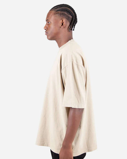 Shaka Wear Unisex Garment-Dyed Drop-Shoulder T-Shirt SHGDD #colormdl_Cream