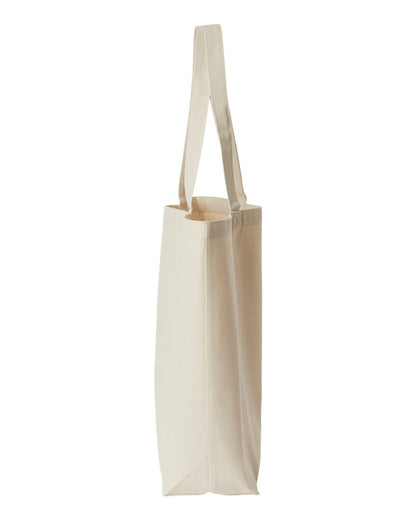 OAD Jumbo Recycled Midweight Gusseted Canvas Tote OAD108R #color_Recycled Natural