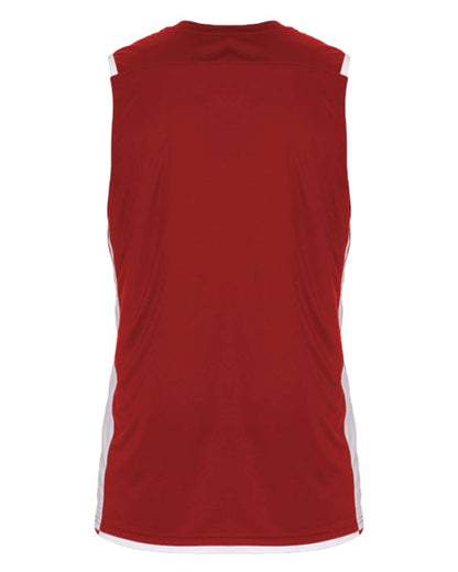Alleson Athletic Youth Crossover Reversible Jersey 590RSPY #color_Red/ White