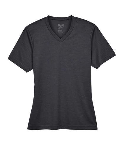 Team 365 Women's Sonic Heather Performance T-Shirt TT11HW #color_Black Heather