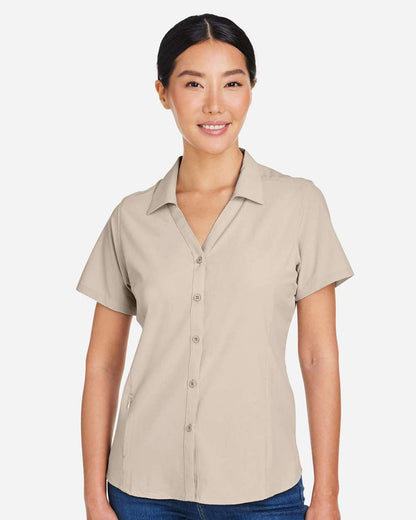 CORE365 Women's Ultra UVP® Marina Shirt CE510W #colormdl_Stone