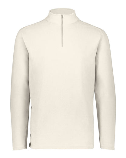 Augusta Sportswear Unisex Eco Revive™ Micro-Lite Fleece Quarter-Zip Pullover 6863 #color_Oyster