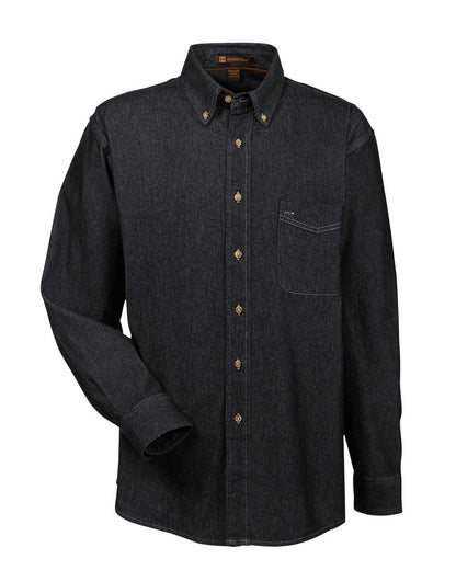 Harriton Men's Denim Shirt M550 #color_Washed Black