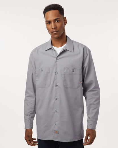 Dickies Men's Tall Industrial Long Sleeve Work Shirt L535T #colormdl_Graphite Grey