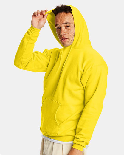 Hanes Unisex EcoSmart® Hooded Sweatshirt P170 #colormdl_Athletic Yellow